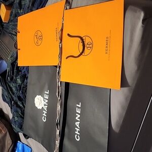 Chanel and Hermes Shopping bags